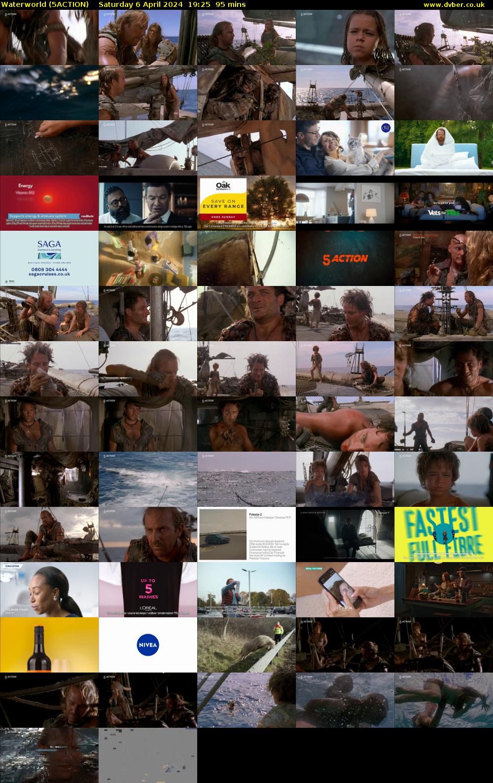 Waterworld (5ACTION) Saturday 6 April 2024 19:25 - 21:00