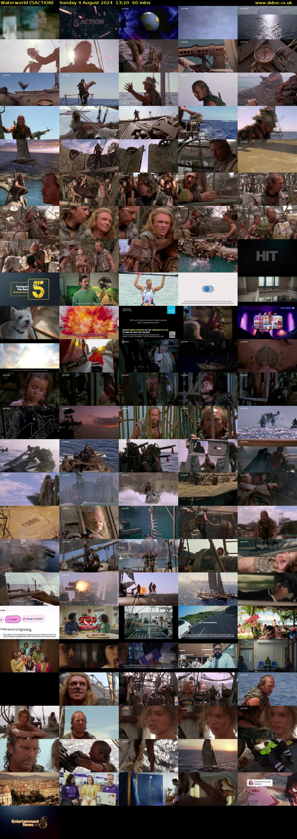 Waterworld (5ACTION) Sunday 4 August 2024 13:20 - 14:20