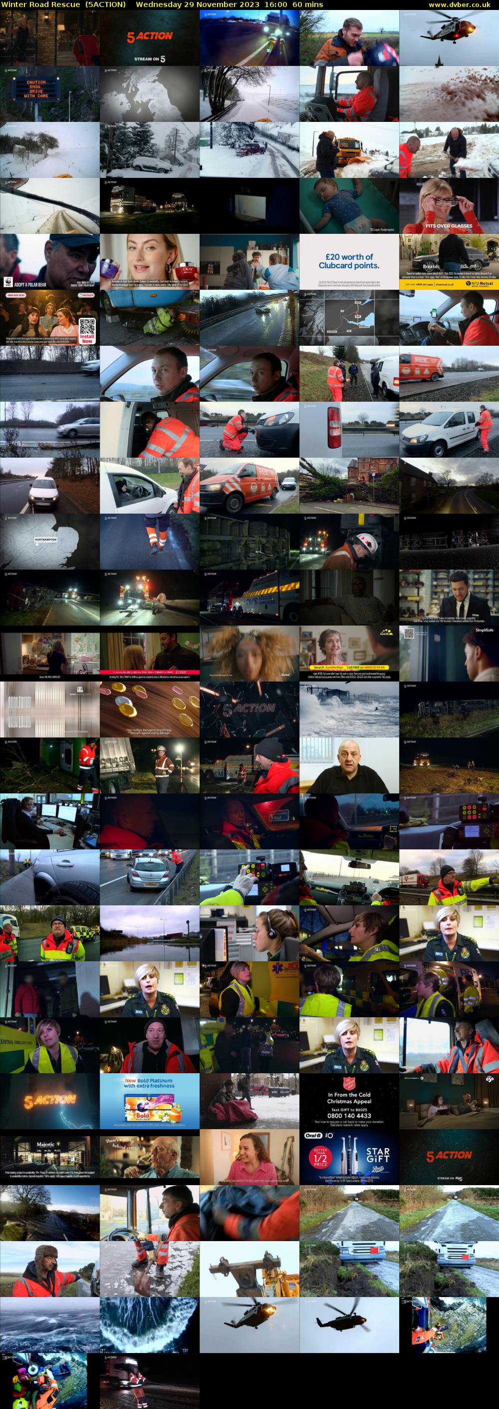 Winter Road Rescue  (5ACTION) Wednesday 29 November 2023 16:00 - 17:00