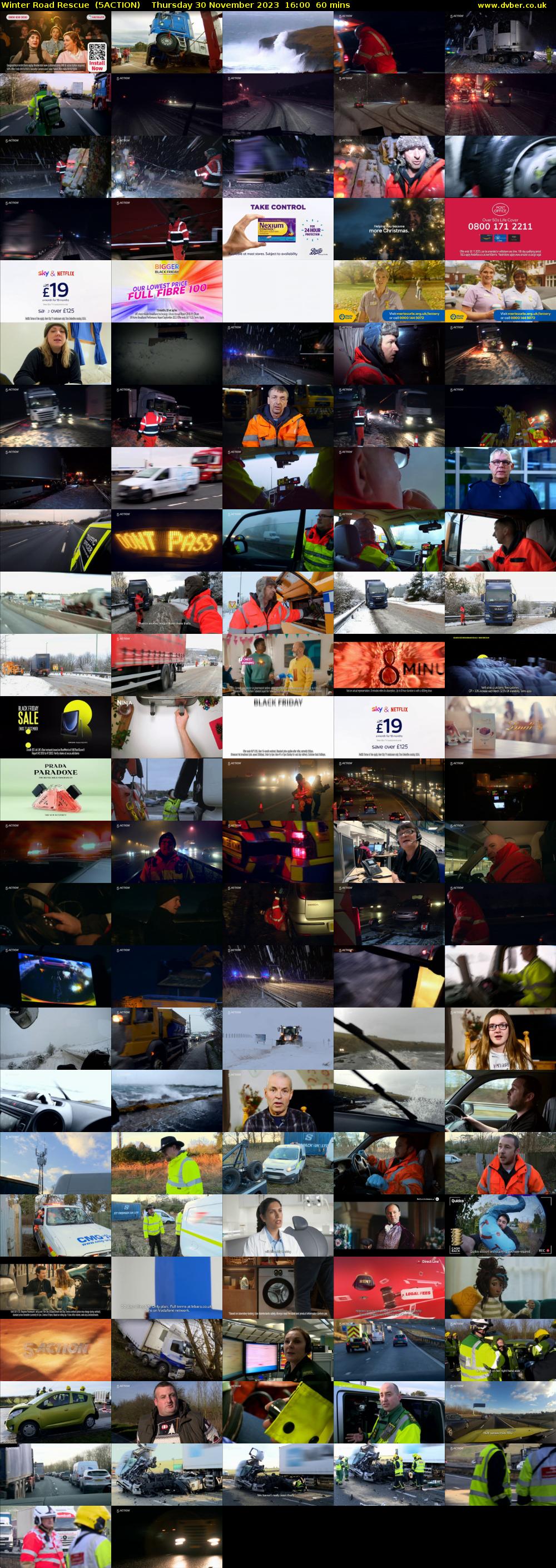 Winter Road Rescue  (5ACTION) Thursday 30 November 2023 16:00 - 17:00