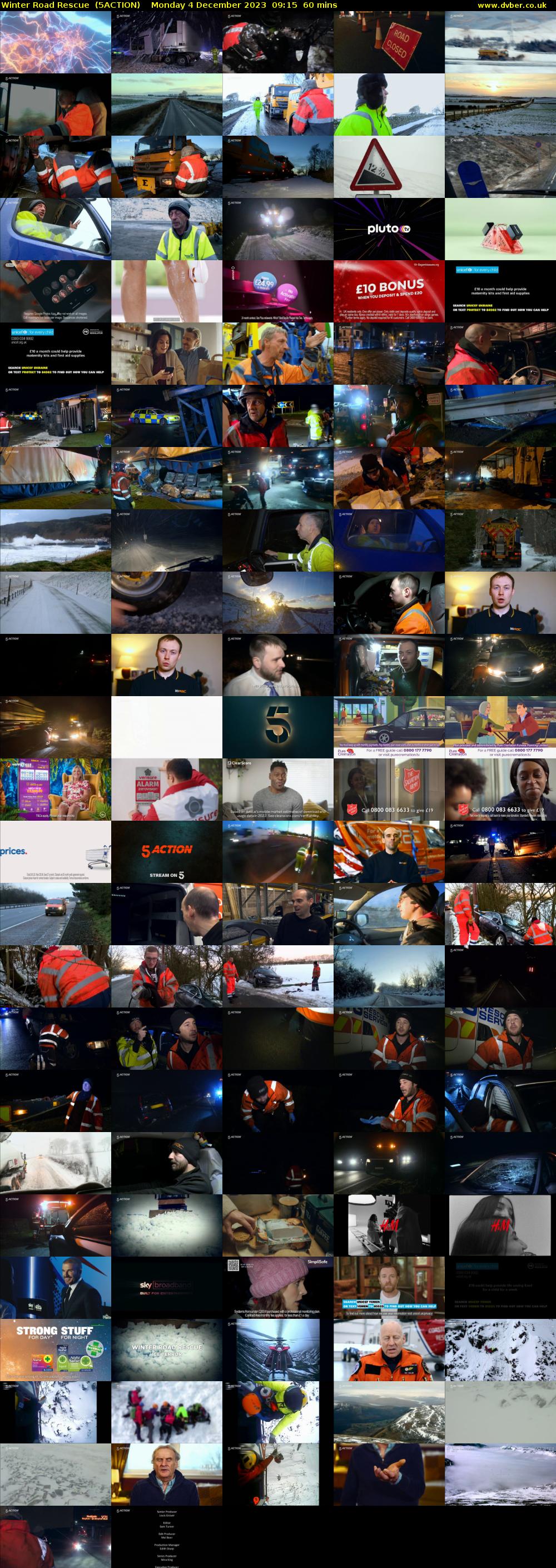 Winter Road Rescue  (5ACTION) Monday 4 December 2023 09:15 - 10:15