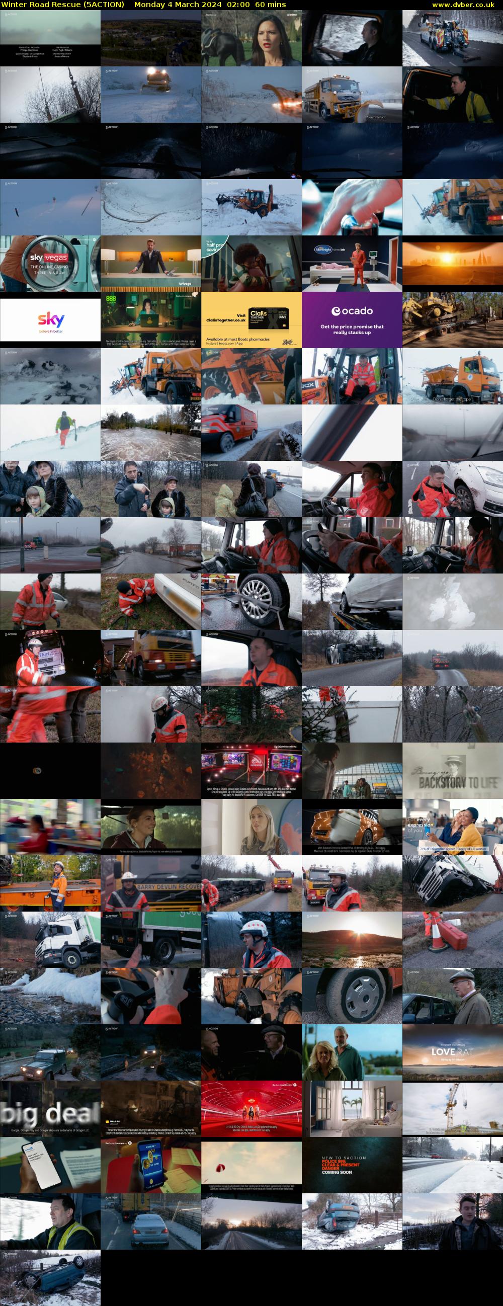 Winter Road Rescue (5ACTION) Monday 4 March 2024 02:00 - 03:00