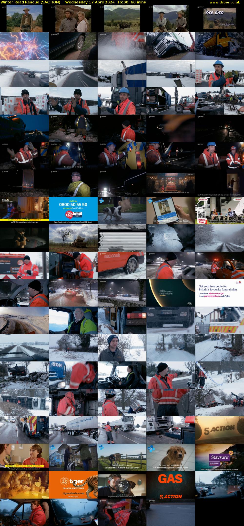 Winter Road Rescue (5ACTION) Wednesday 17 April 2024 16:00 - 17:00