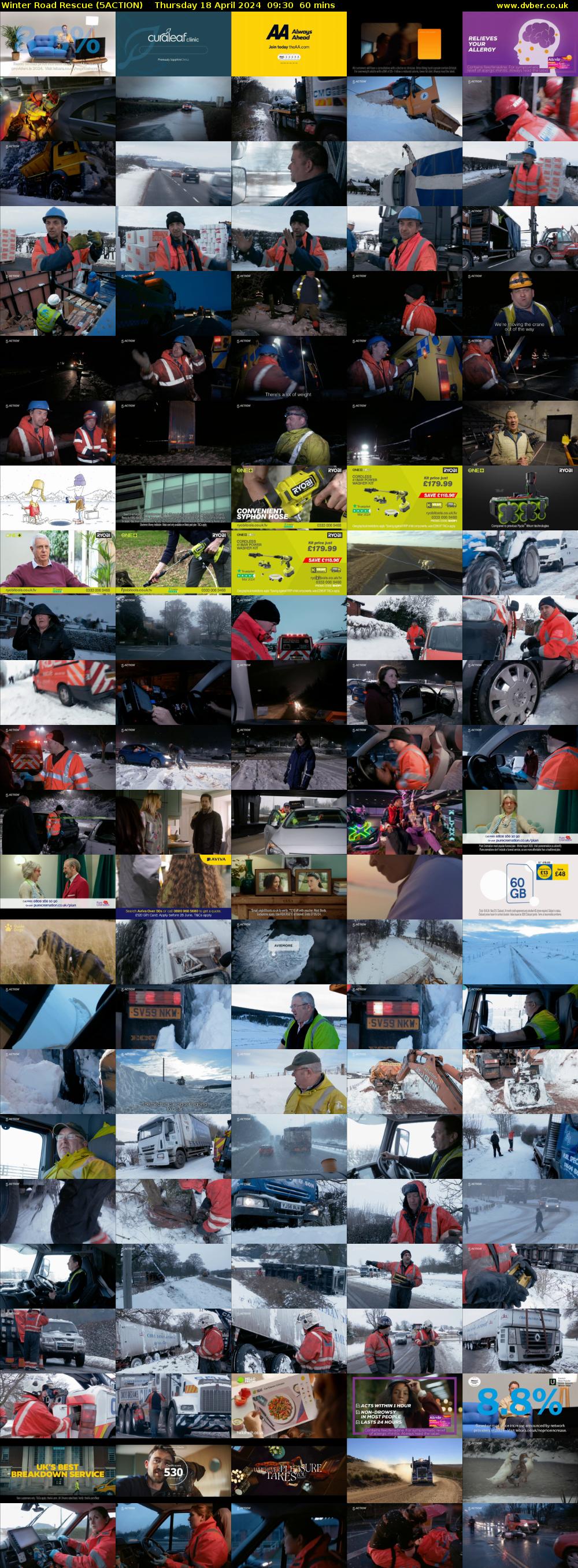 Winter Road Rescue (5ACTION) Thursday 18 April 2024 09:30 - 10:30