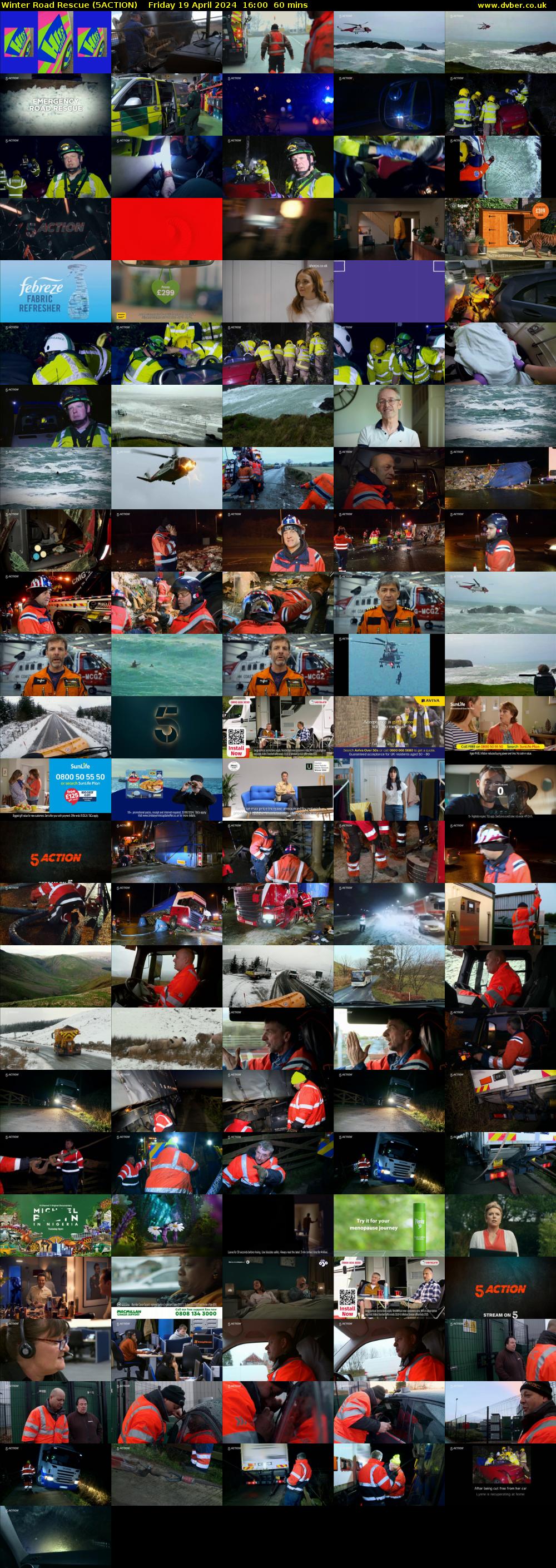 Winter Road Rescue (5ACTION) Friday 19 April 2024 16:00 - 17:00
