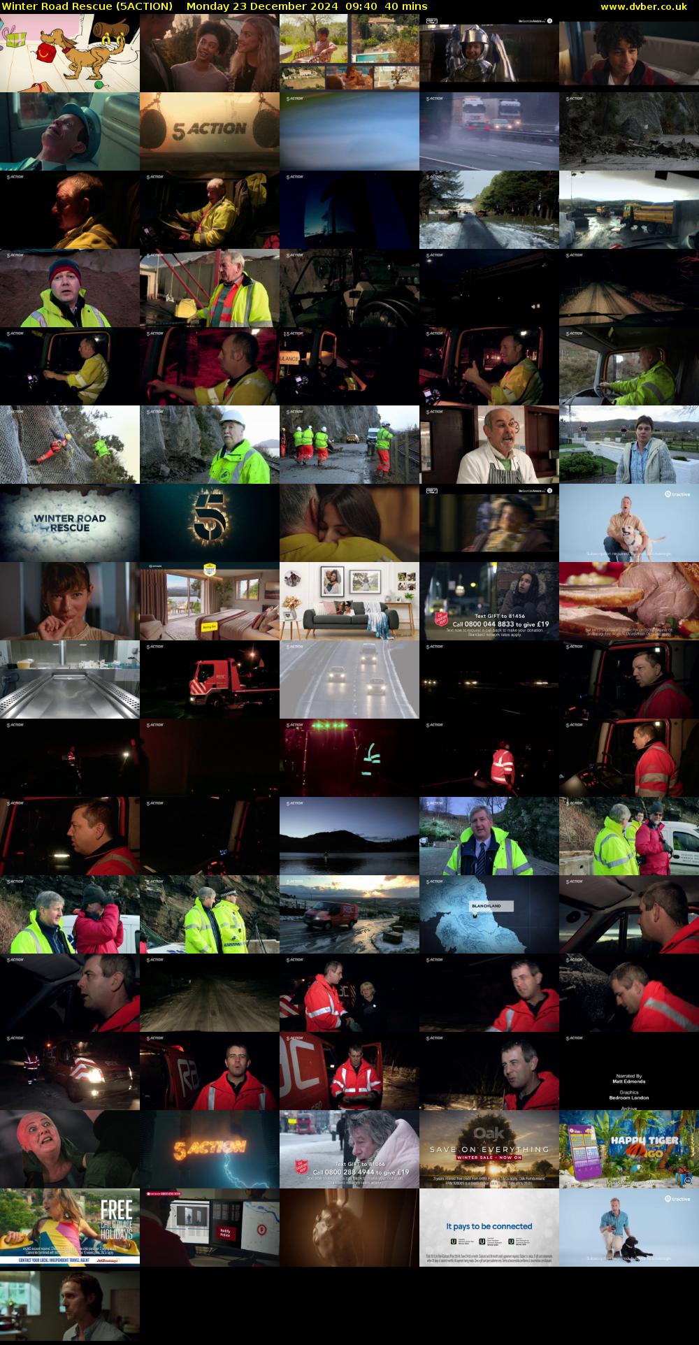 Winter Road Rescue (5ACTION) Monday 23 December 2024 09:40 - 10:20
