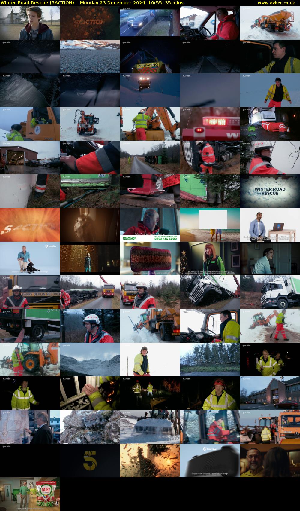Winter Road Rescue (5ACTION) Monday 23 December 2024 10:55 - 11:30