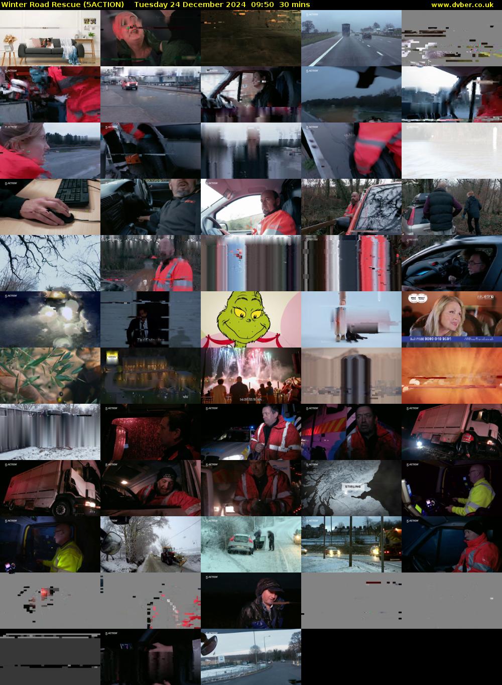 Winter Road Rescue (5ACTION) Tuesday 24 December 2024 09:50 - 10:20