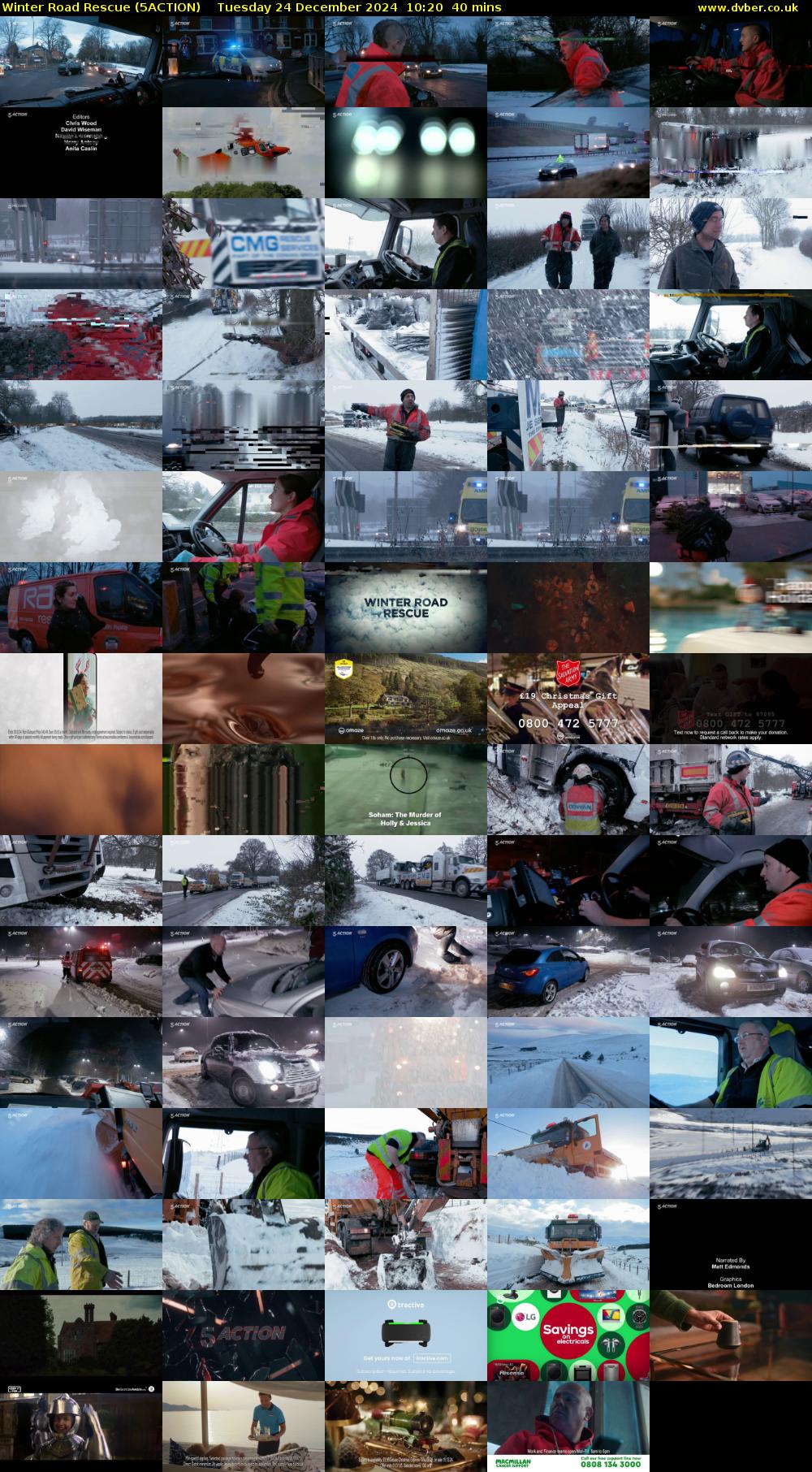 Winter Road Rescue (5ACTION) Tuesday 24 December 2024 10:20 - 11:00
