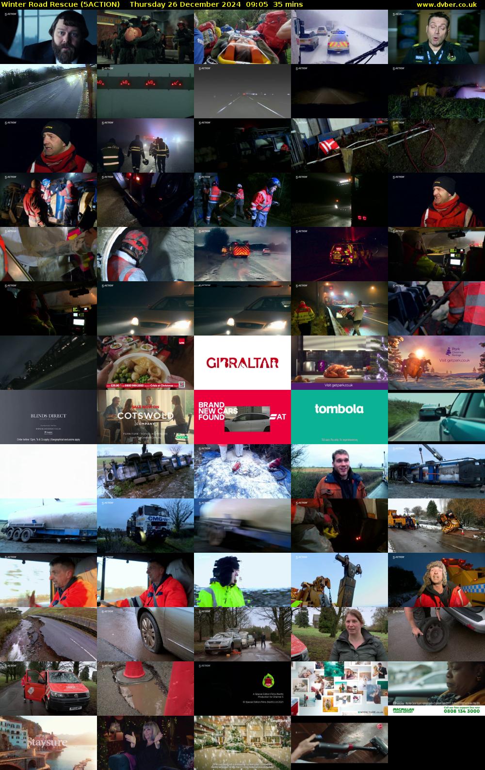 Winter Road Rescue (5ACTION) Thursday 26 December 2024 09:05 - 09:40