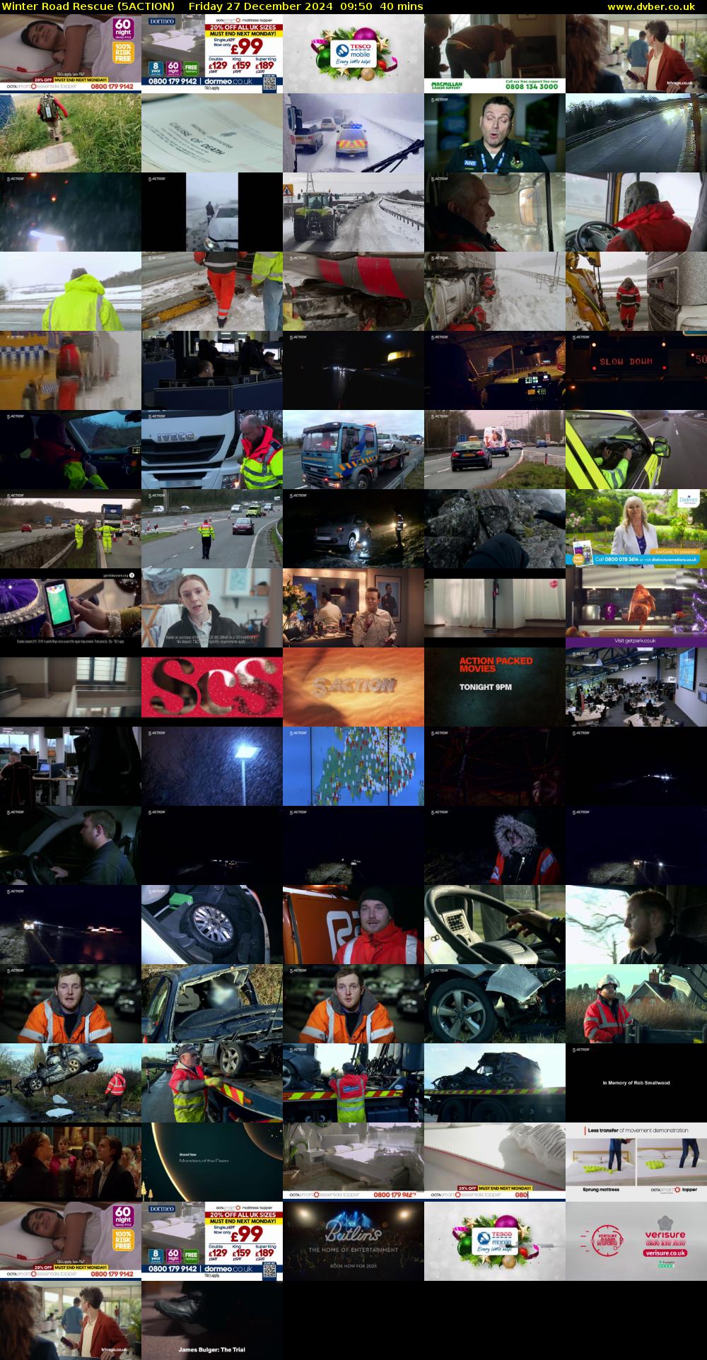 Winter Road Rescue (5ACTION) Friday 27 December 2024 09:50 - 10:30