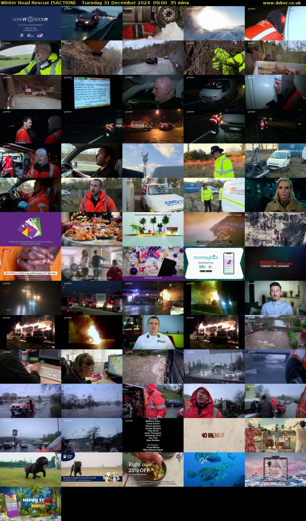 Winter Road Rescue (5ACTION) Tuesday 31 December 2024 09:00 - 09:35