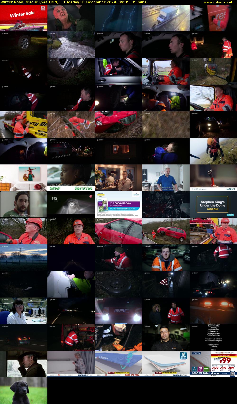 Winter Road Rescue (5ACTION) Tuesday 31 December 2024 09:35 - 10:10