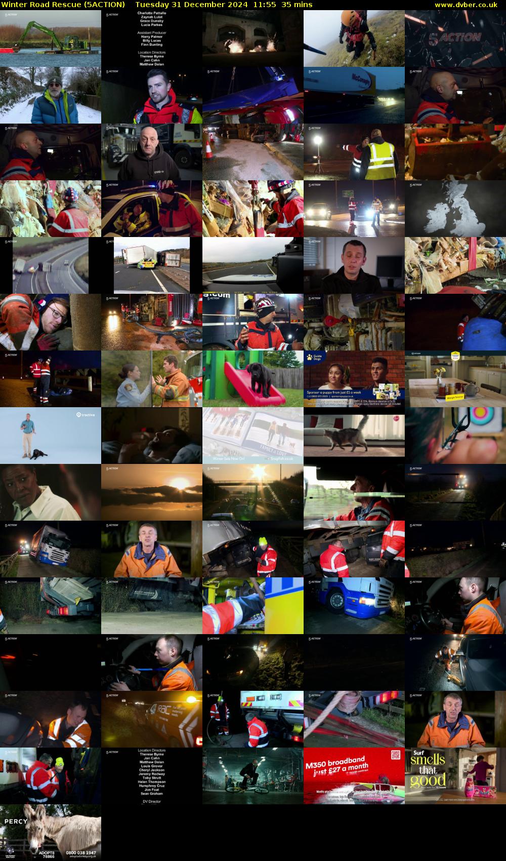 Winter Road Rescue (5ACTION) Tuesday 31 December 2024 11:55 - 12:30