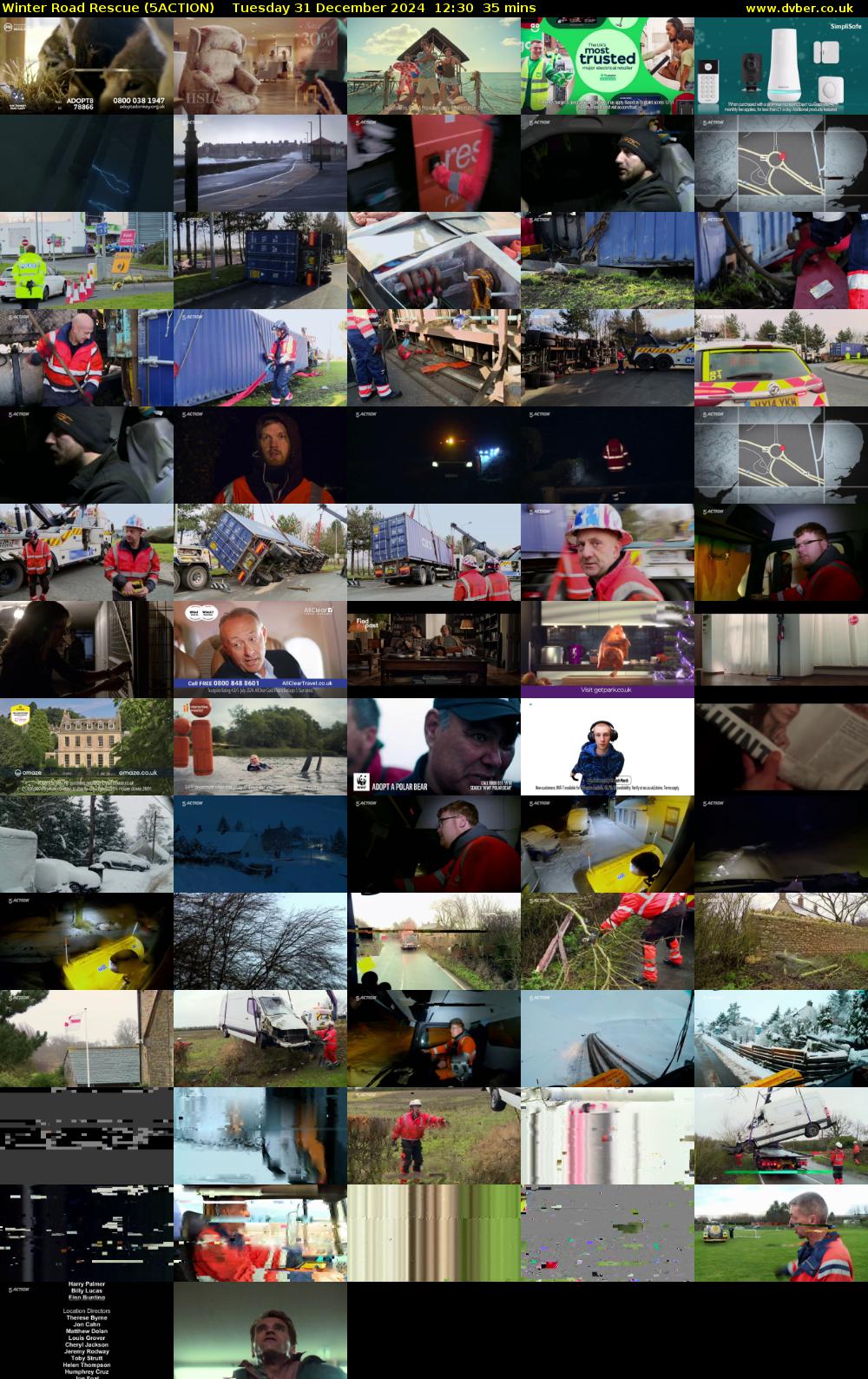 Winter Road Rescue (5ACTION) Tuesday 31 December 2024 12:30 - 13:05