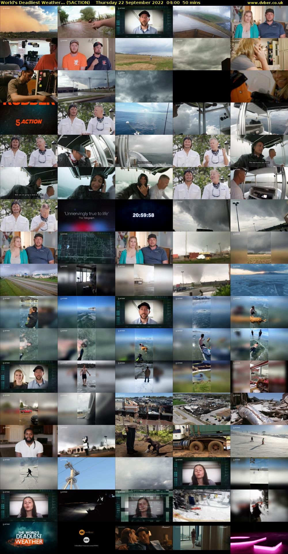 World's Deadliest Weather... (5ACTION) Thursday 22 September 2022 04:00 - 04:50