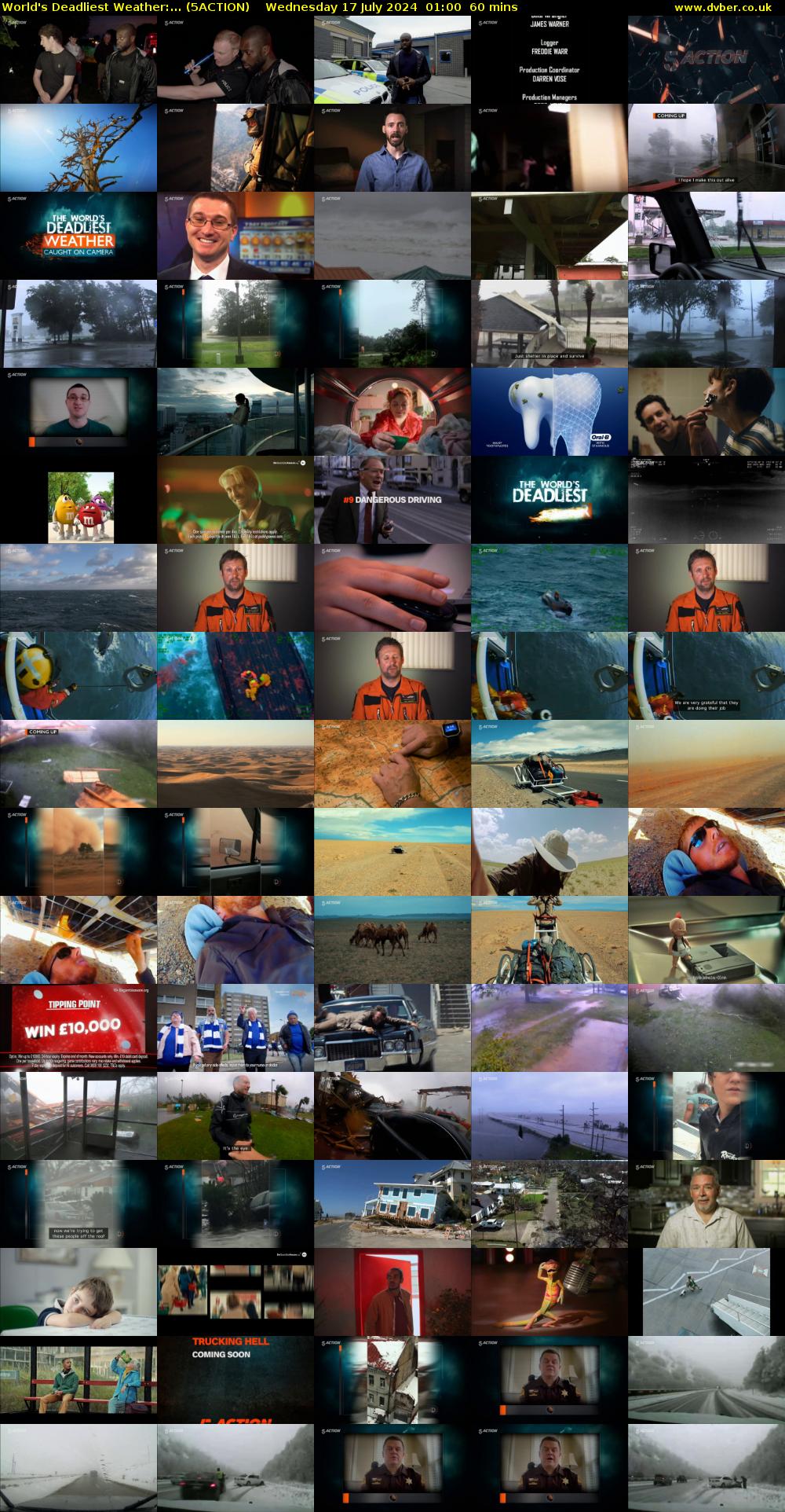 World's Deadliest Weather:... (5ACTION) Wednesday 17 July 2024 01:00 - 02:00