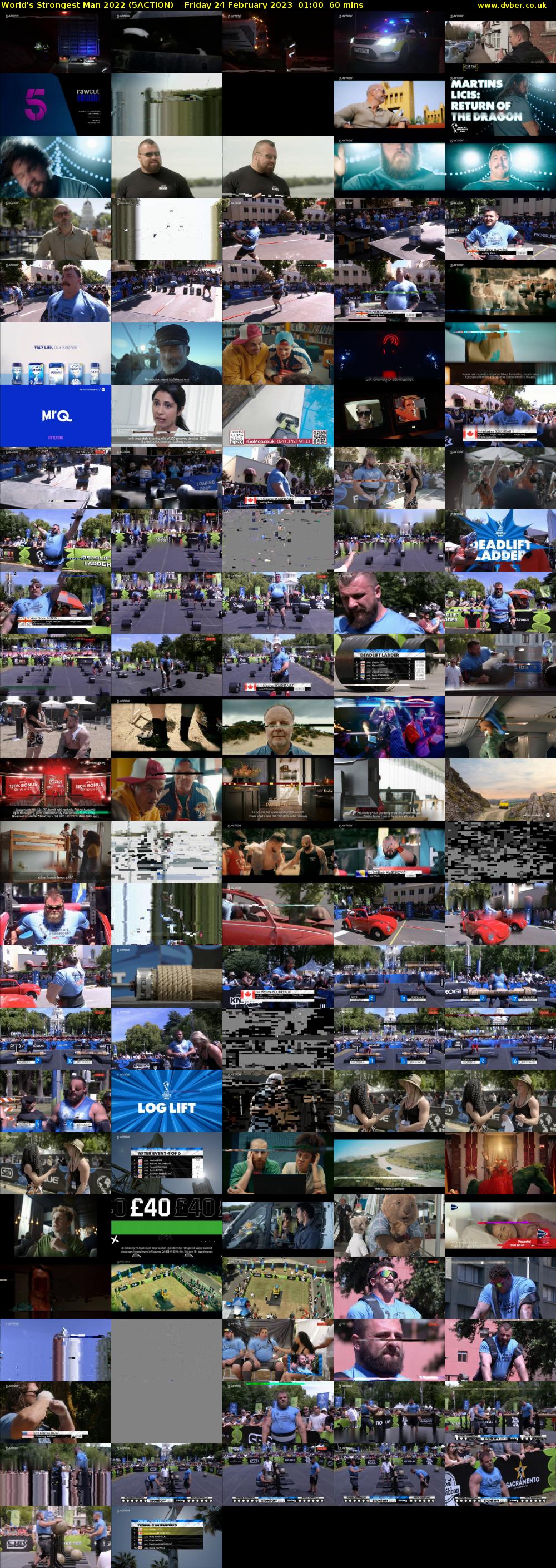 World's Strongest Man 2022 (5ACTION) Friday 24 February 2023 01:00 - 02:00