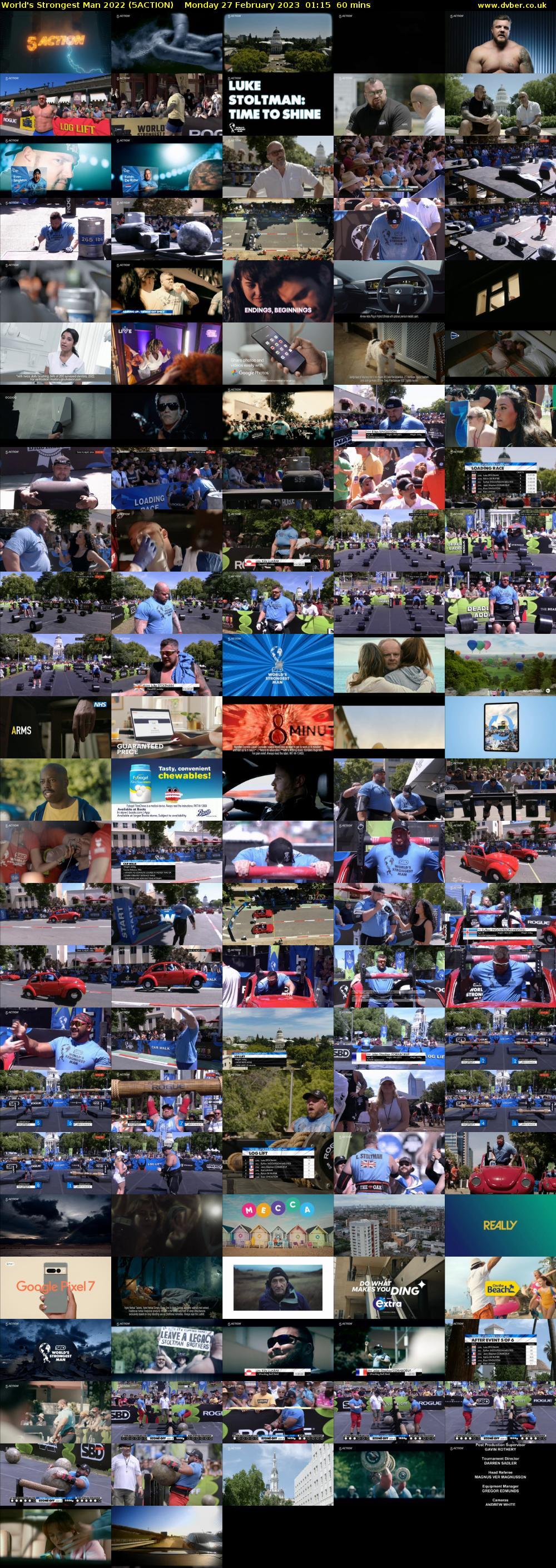 World's Strongest Man 2022 (5ACTION) Monday 27 February 2023 01:15 - 02:15