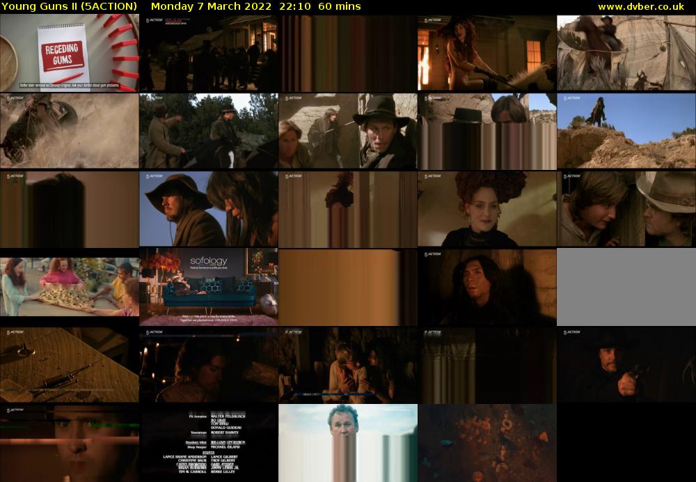 Young Guns II (5ACTION) Monday 7 March 2022 22:10 - 23:10