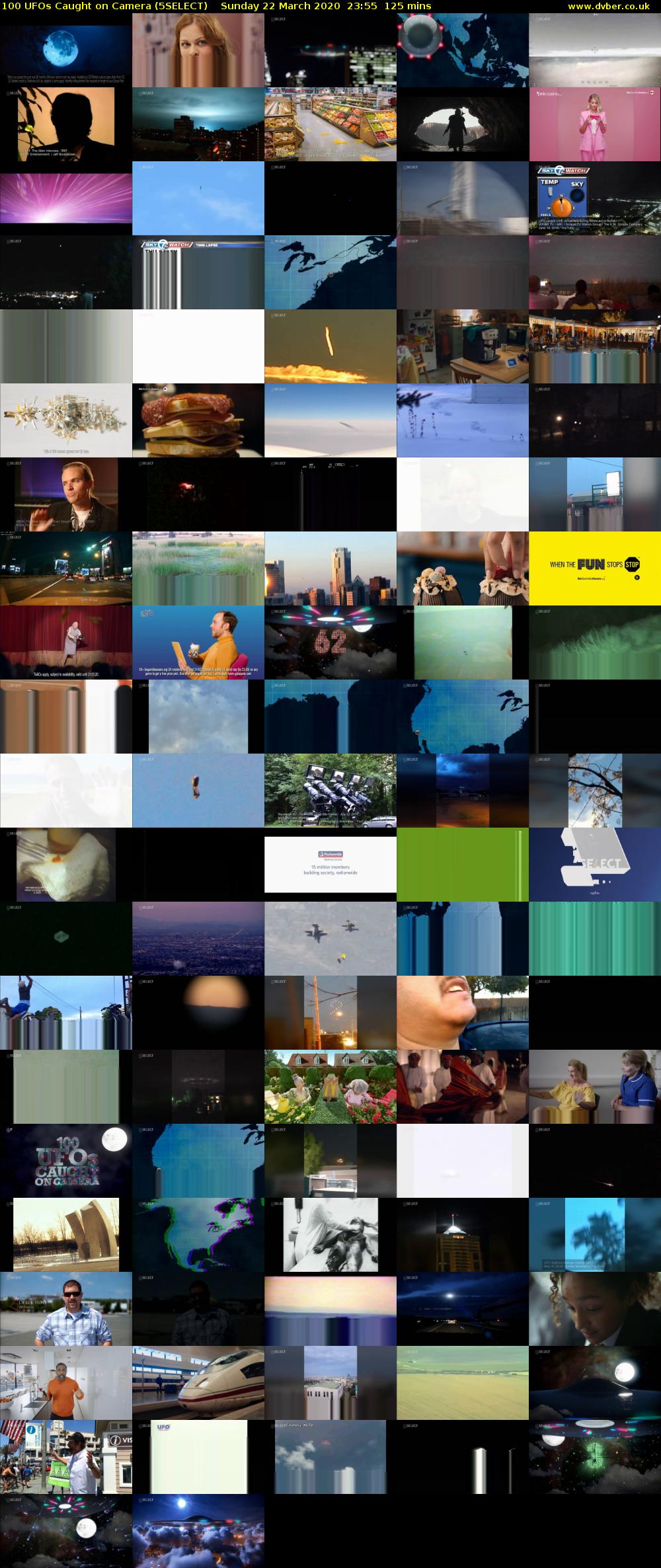 100 UFOs Caught on Camera (5SELECT) Sunday 22 March 2020 23:55 - 02:00