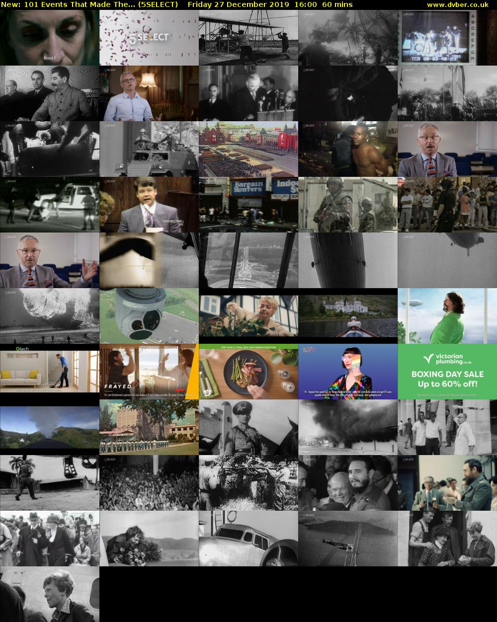 101 Events That Made The... (5SELECT) Friday 27 December 2019 16:00 - 17:00