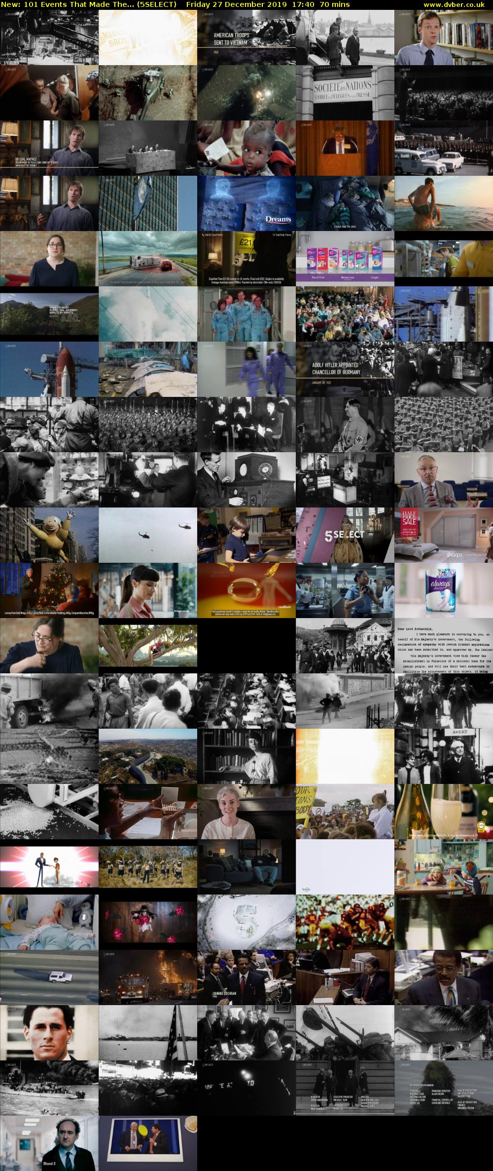 101 Events That Made The... (5SELECT) Friday 27 December 2019 17:40 - 18:50