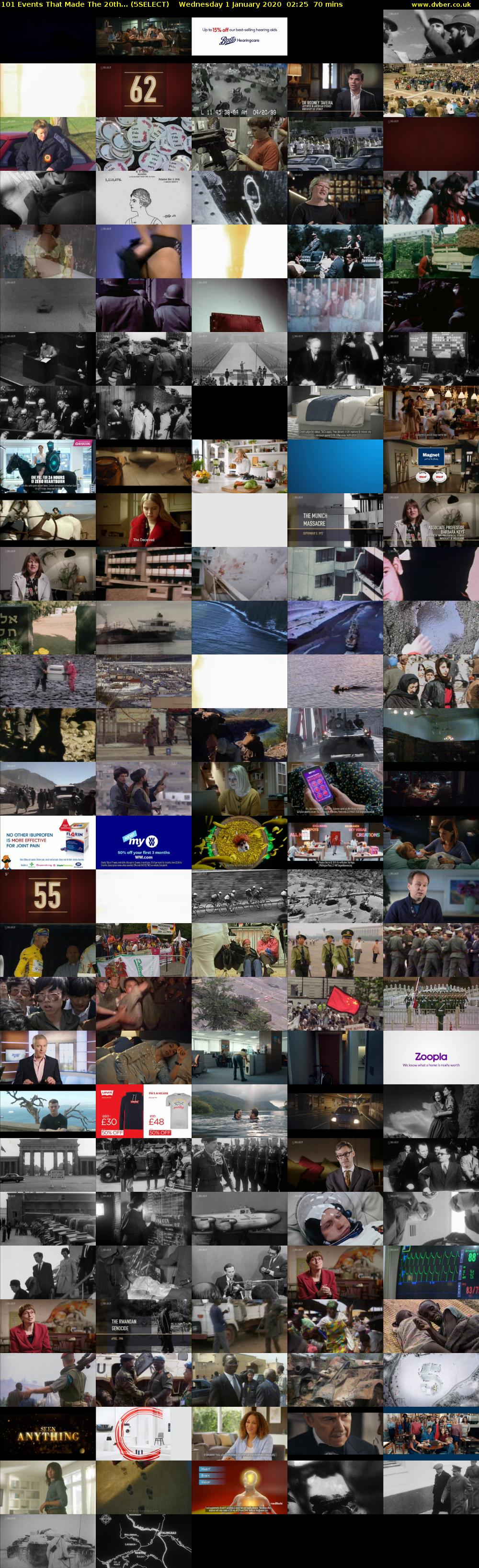 101 Events That Made The 20th... (5SELECT) Wednesday 1 January 2020 02:25 - 03:35