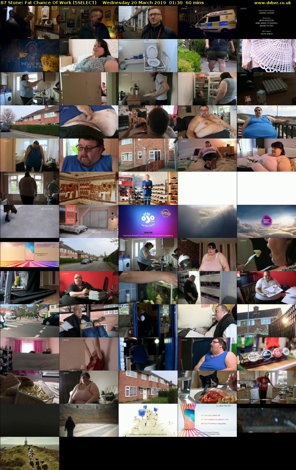 87 Stone: Fat Chance Of Work (5SELECT) Wednesday 20 March 2019 01:30 - 02:30