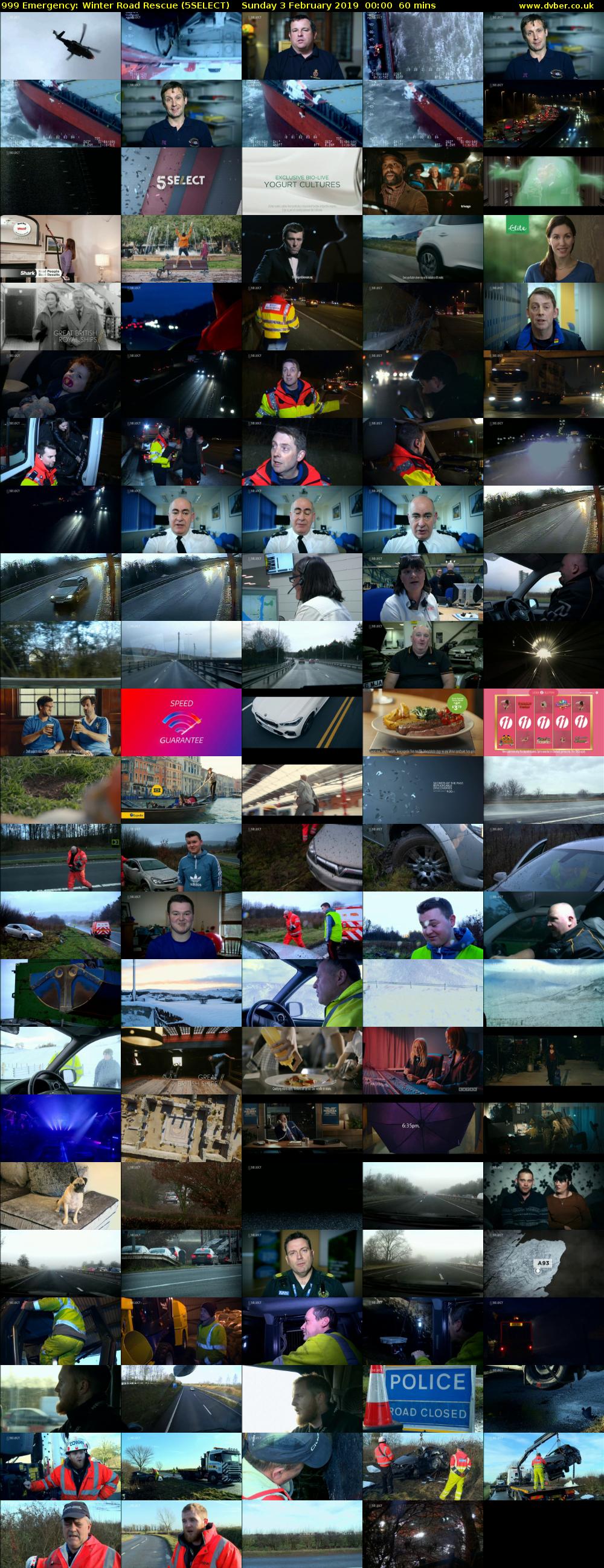 999 Emergency: Winter Road Rescue (5SELECT) Sunday 3 February 2019 00:00 - 01:00