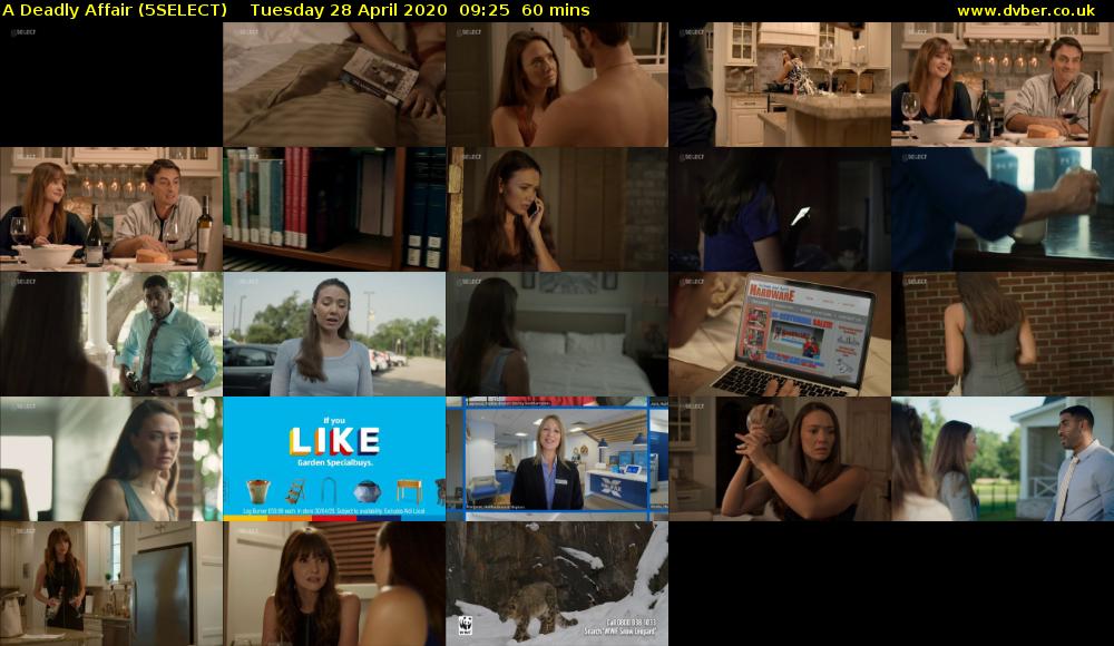 A Deadly Affair (5SELECT) Tuesday 28 April 2020 09:25 - 10:25
