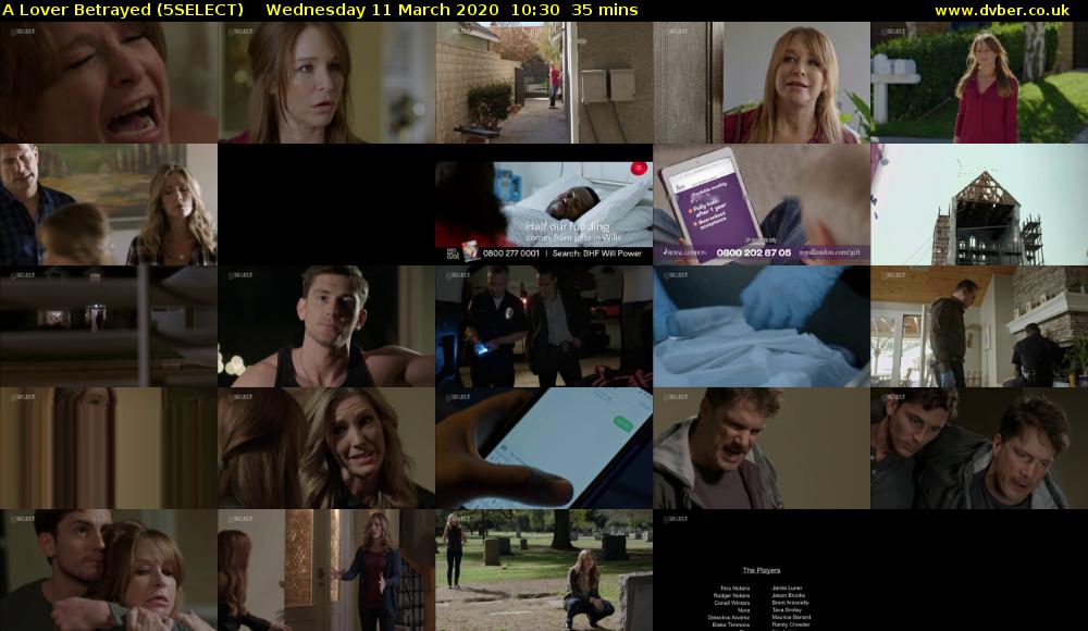 A Lover Betrayed (5SELECT) Wednesday 11 March 2020 10:30 - 11:05