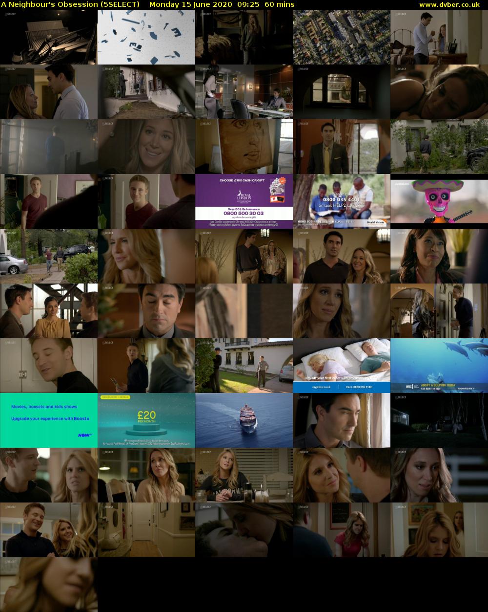 A Neighbour's Obsession (5SELECT) Monday 15 June 2020 09:25 - 10:25