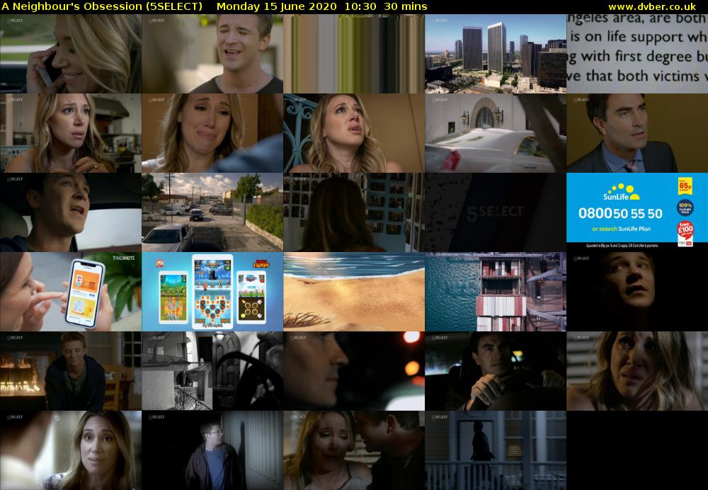 A Neighbour's Obsession (5SELECT) Monday 15 June 2020 10:30 - 11:00