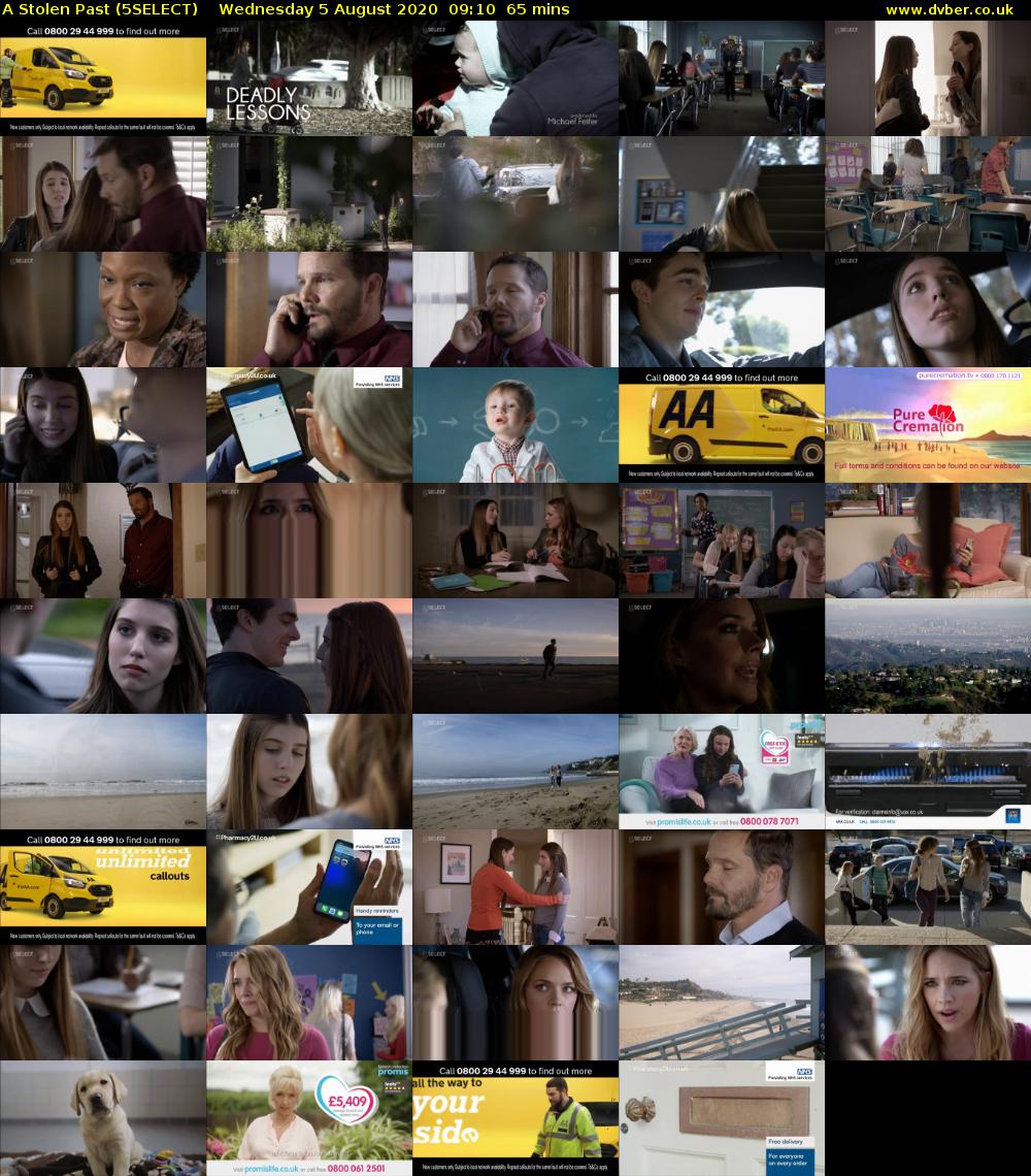 A Stolen Past (5SELECT) Wednesday 5 August 2020 09:10 - 10:15