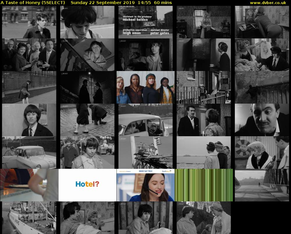 A Taste of Honey (5SELECT) Sunday 22 September 2019 14:55 - 15:55