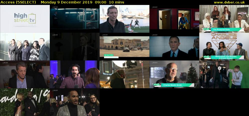 Access (5SELECT) Monday 9 December 2019 09:00 - 09:10