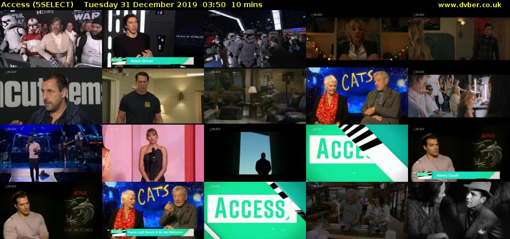 Access (5SELECT) Tuesday 31 December 2019 03:50 - 04:00