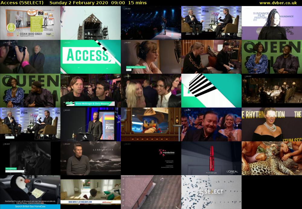 Access (5SELECT) Sunday 2 February 2020 09:00 - 09:15