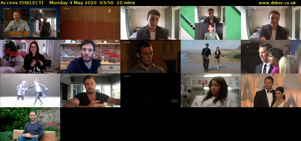 Access (5SELECT) Monday 4 May 2020 03:50 - 04:00