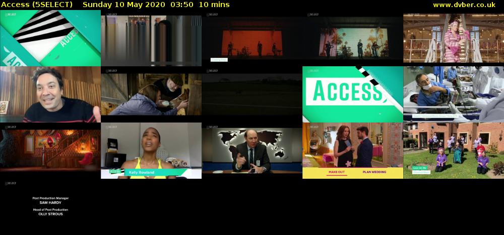Access (5SELECT) Sunday 10 May 2020 03:50 - 04:00