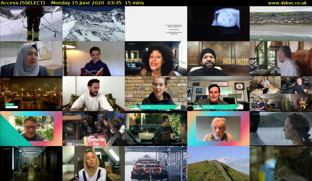 Access (5SELECT) Monday 15 June 2020 03:45 - 04:00