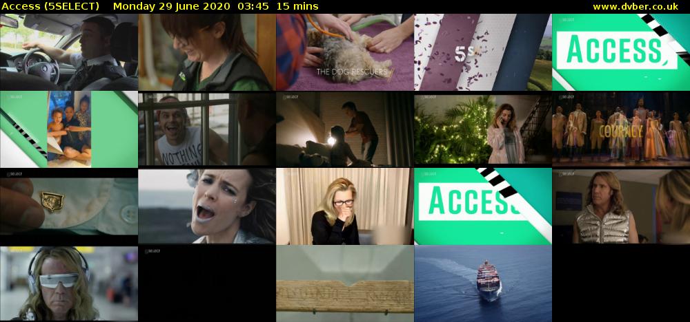 Access (5SELECT) Monday 29 June 2020 03:45 - 04:00
