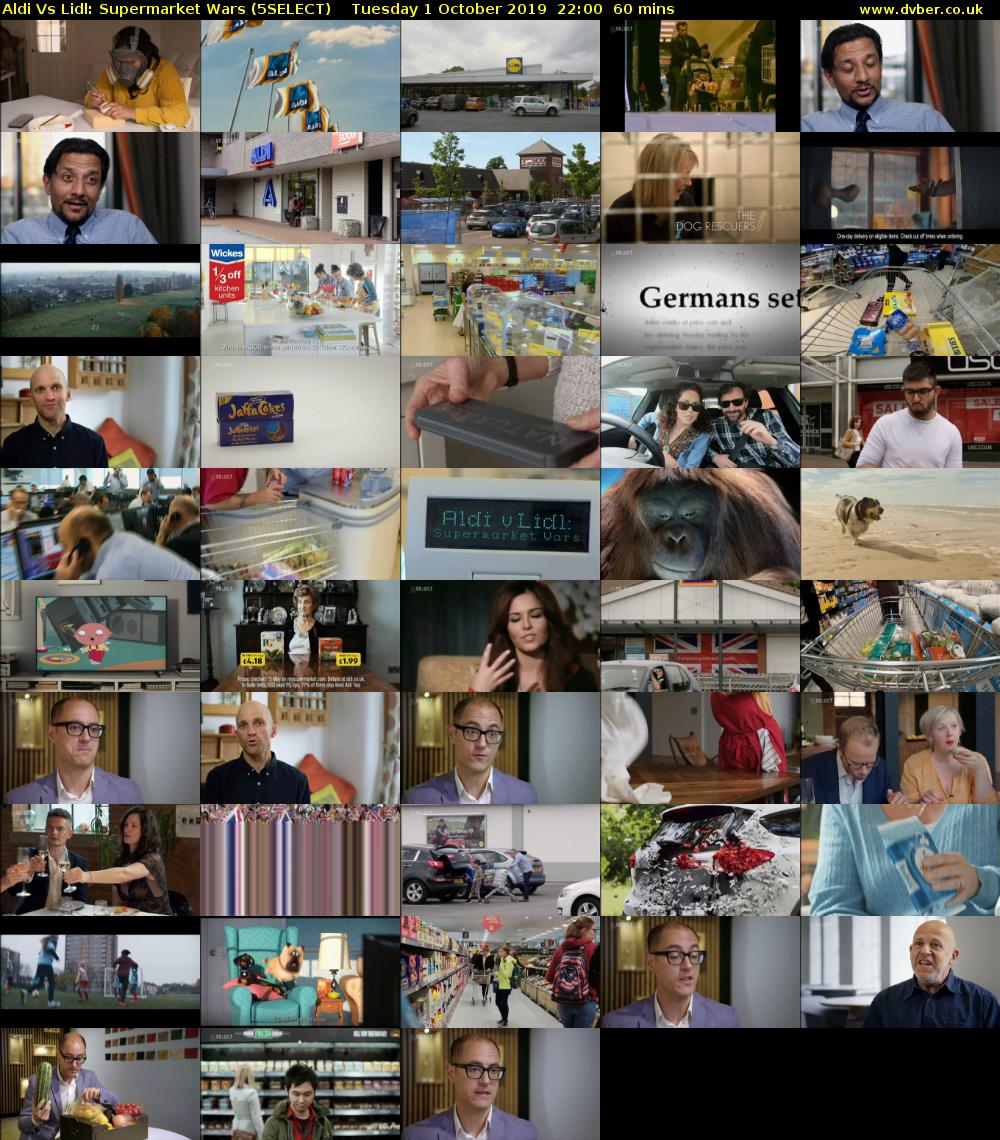 Aldi Vs Lidl: Supermarket Wars (5SELECT) Tuesday 1 October 2019 22:00 - 23:00