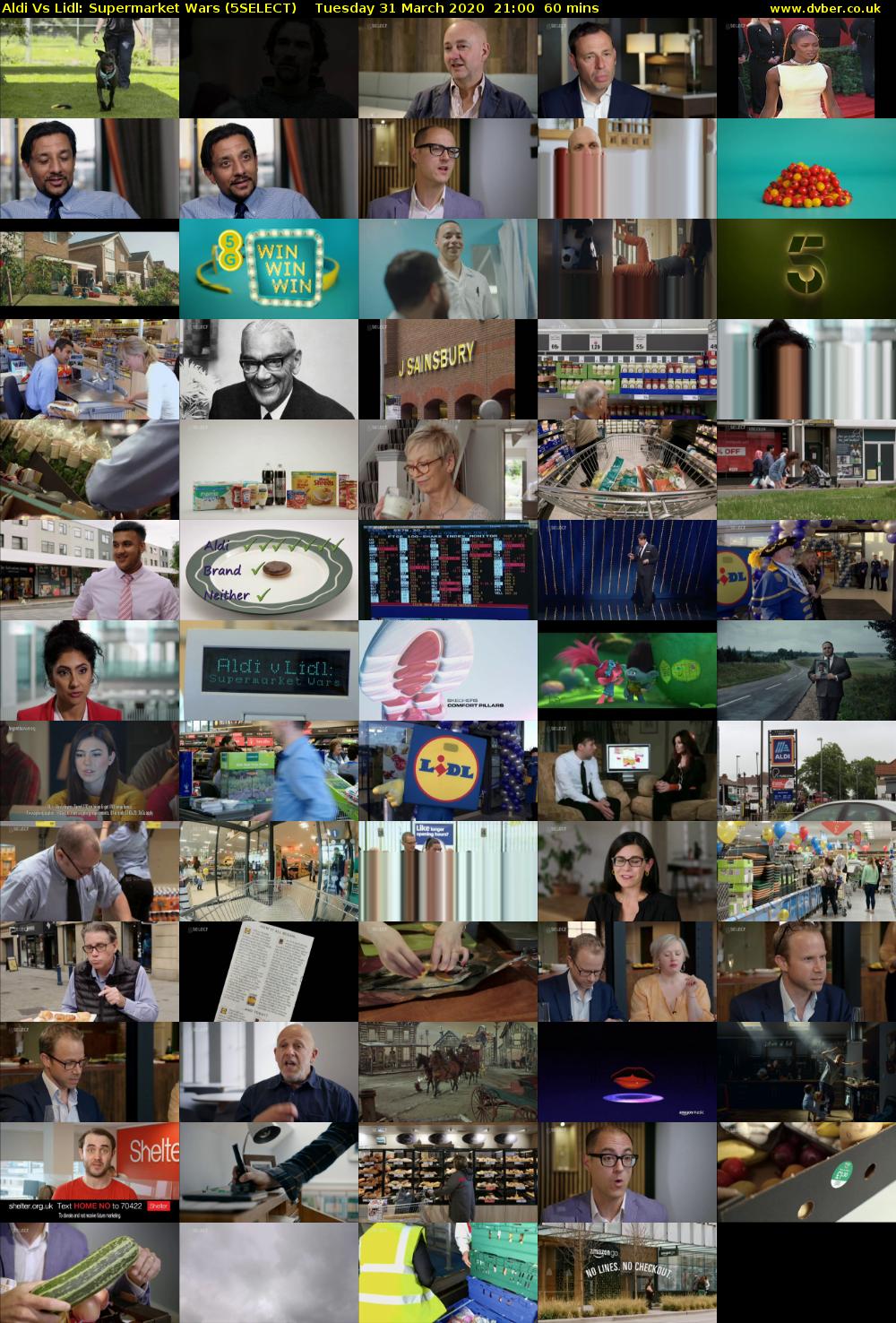 Aldi Vs Lidl: Supermarket Wars (5SELECT) Tuesday 31 March 2020 21:00 - 22:00