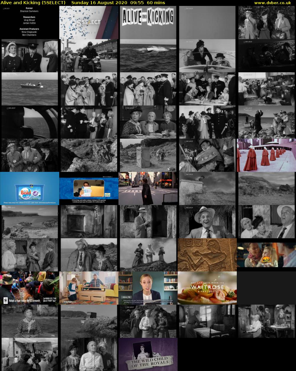 Alive and Kicking (5SELECT) Sunday 16 August 2020 09:55 - 10:55