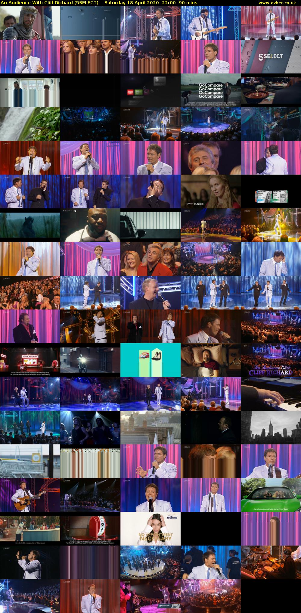 An Audience With Cliff Richard (5SELECT) Saturday 18 April 2020 22:00 - 23:30