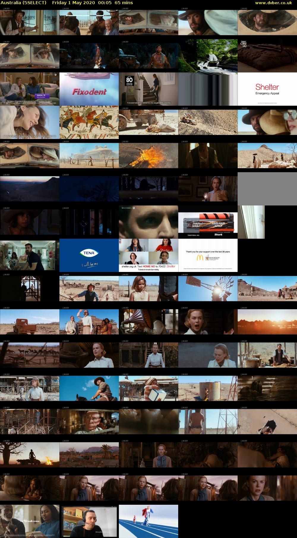 Australia (5SELECT) Friday 1 May 2020 00:05 - 01:10