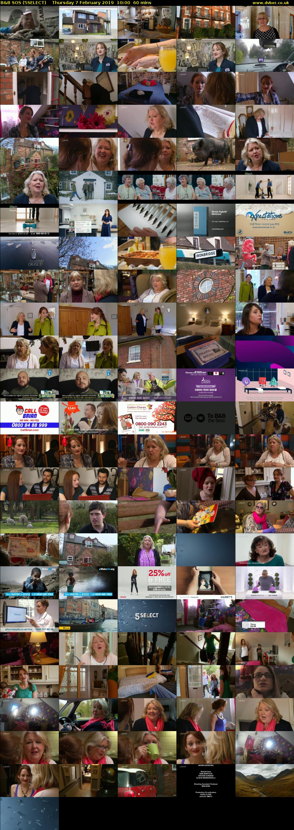 B&B SOS (5SELECT) Thursday 7 February 2019 10:00 - 11:00