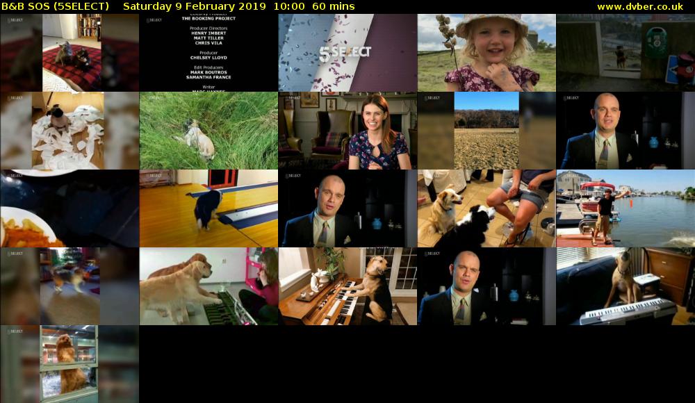 B&B SOS (5SELECT) Saturday 9 February 2019 10:00 - 11:00